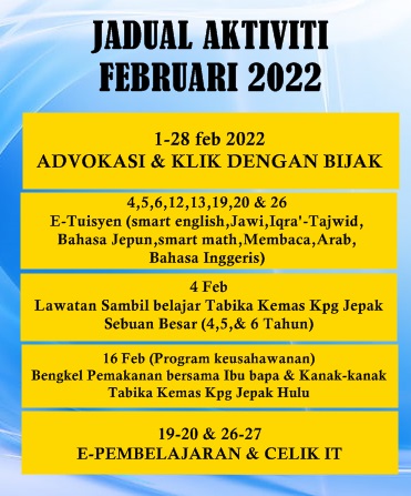 jadual feb 2022